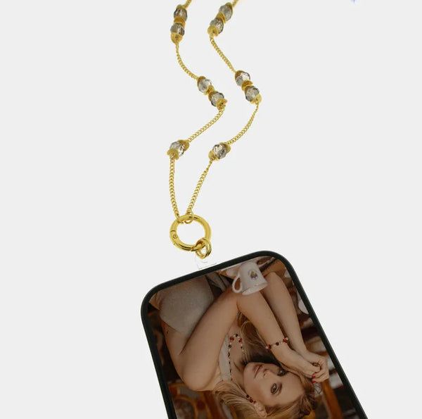 Catena per Cellulare cristalli — collezione acqua alta
