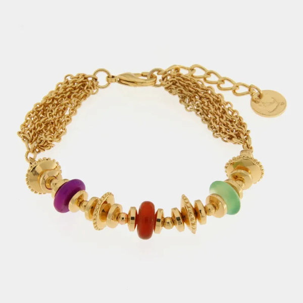 Bracciale in Metallo con cristalli colorati — collezione CANAL GRANDE