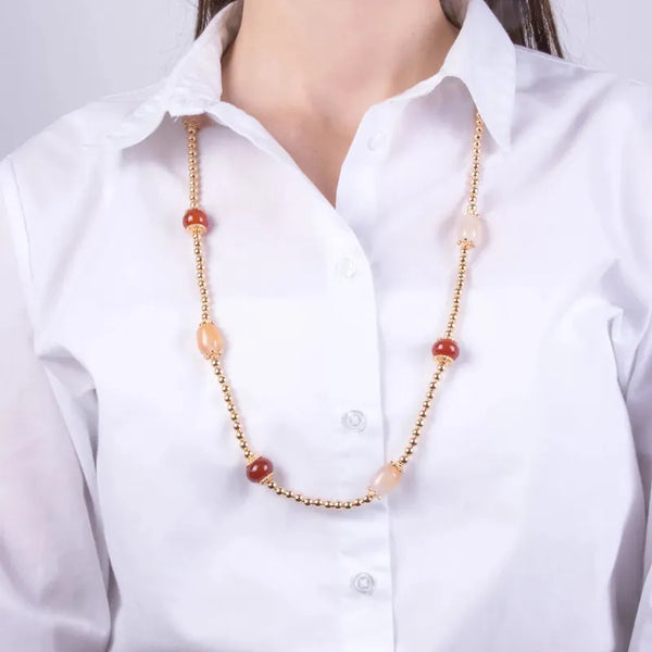 Collana in Metallo  con cristalli colorati — collezione CANAL GRANDE