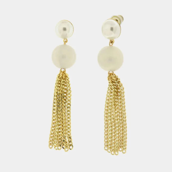 Orecchini in Metallo con perle e strass — collezione CANAL GRANDE