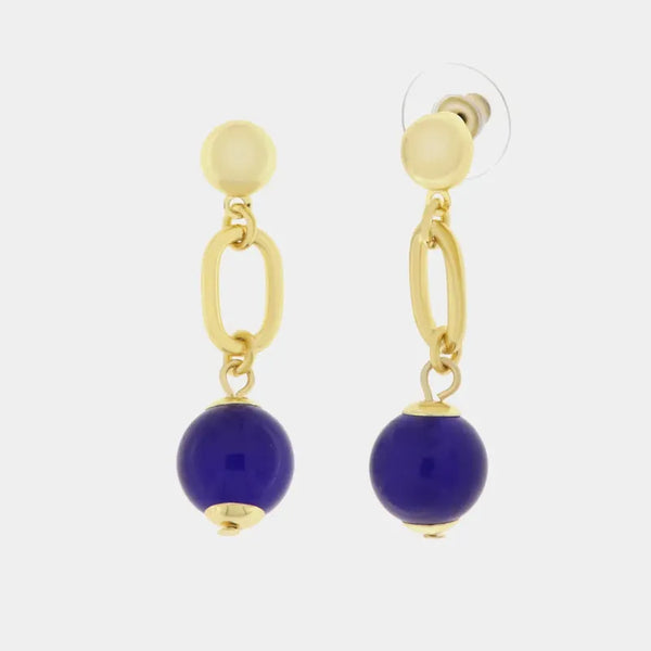 Orecchini in Metallo con pietre blu — collezione CANAL GRANDE