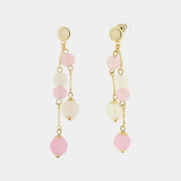 Orecchini in Metallo con pietre rosa e bianche — collezione CANAL GRANDE