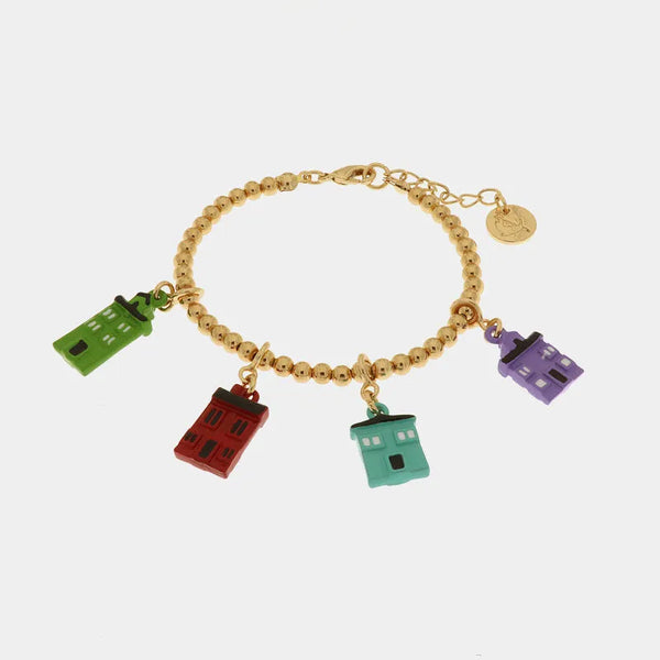 Bracciale in Metallo con case colorate di Burano — collezione cannareggio
