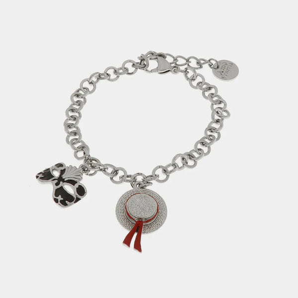 Bracciale in Metallo con maschera veneziana — collezione cannareggio