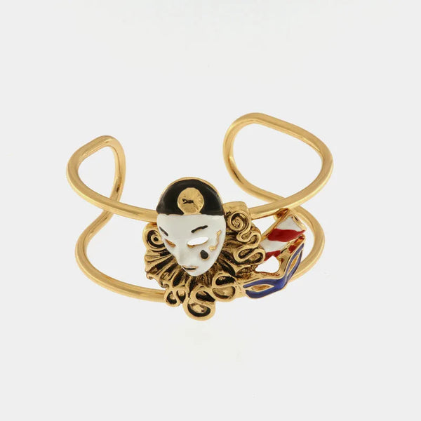 Bracciale in Metallo con maschera veneziana — collezione cannareggio