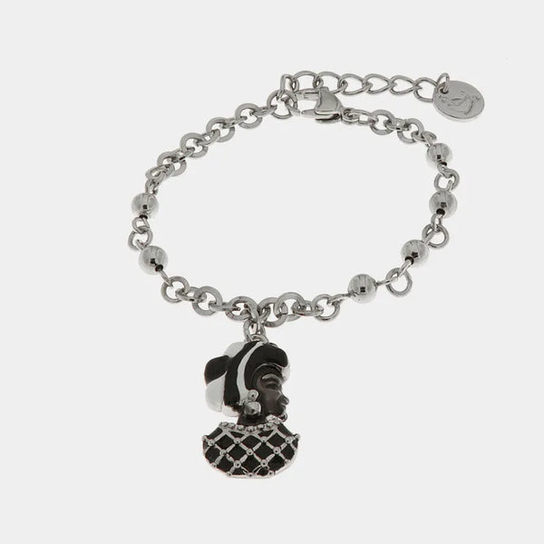 Bracciale in Metallo con moretto di Venezia — collezione cannareggio