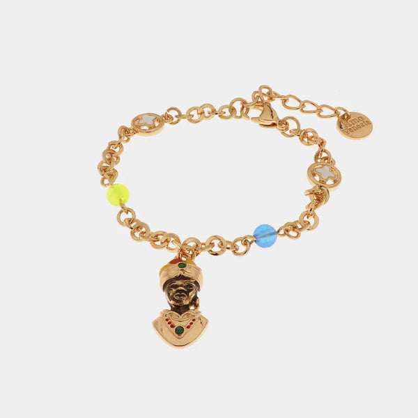 Bracciale in Metallo con moretto di Venezia — collezione cannareggio