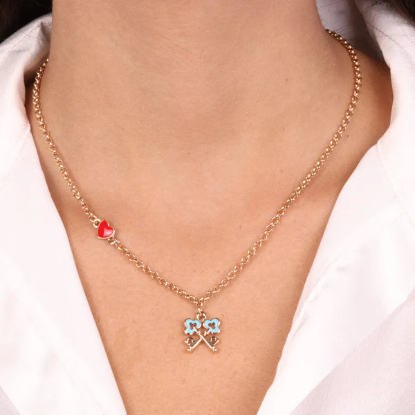 Collana in Metallo con chiavi intrecciate — collezione cannareggio