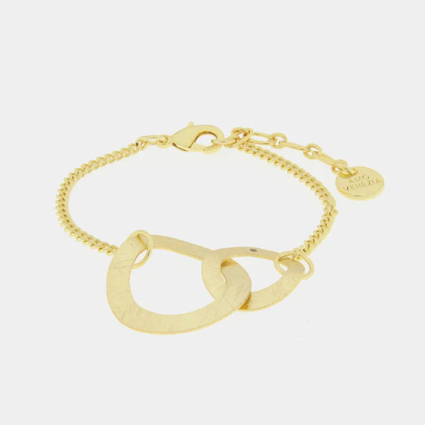 Bracciale in Metallo con due cerchi — collezione doge