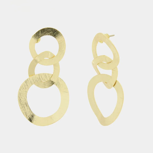 Orecchini in Metallo con tre cerchi — collezione doge