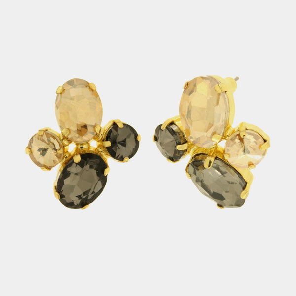 Orecchini in Metallo cistalli — collezione dolce laguna