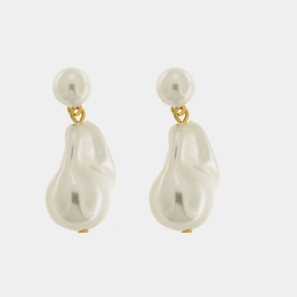 Orecchini in Metallo perle — collezione dolce laguna