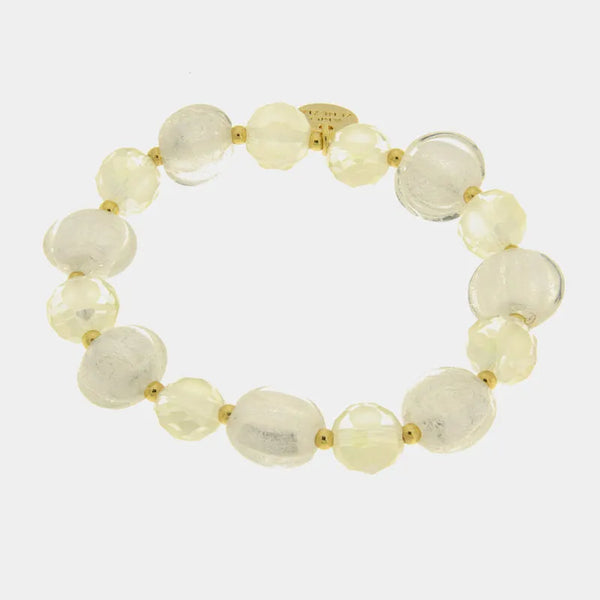 Bracciale in Metallo con cristalli ispirati al vetro di Murano — collezione gondola