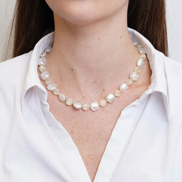 Collana in Metallo con cristalli — collezione gondola