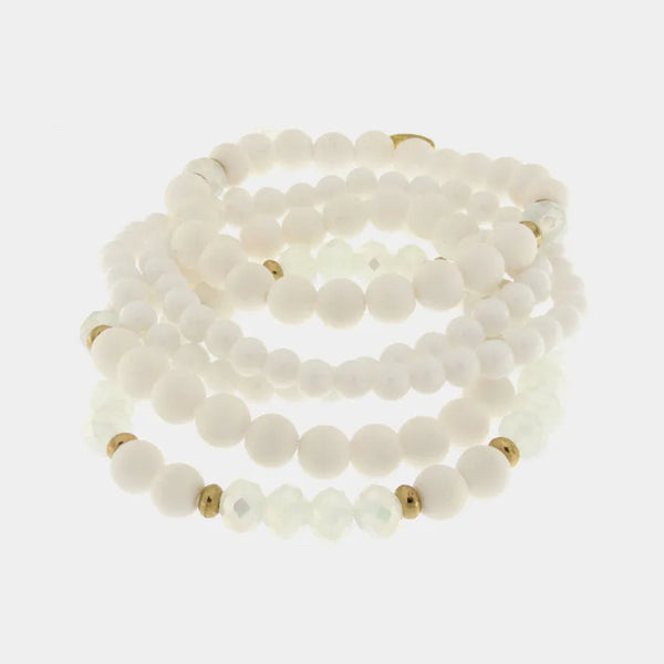 Bracciale in Metallo  con perle e dettagli in oro — collezione lido