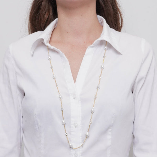 Collana in Metallo perle — collezione oro veneziano
