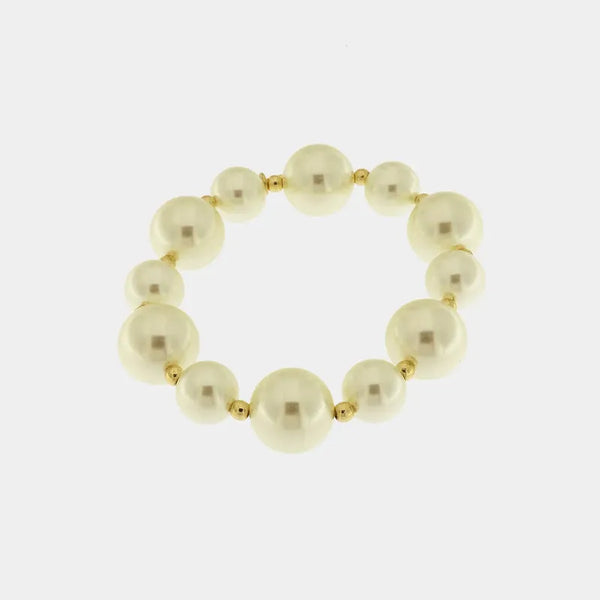 Bracciale in Metallo con perle — collezione palazzo ducale
