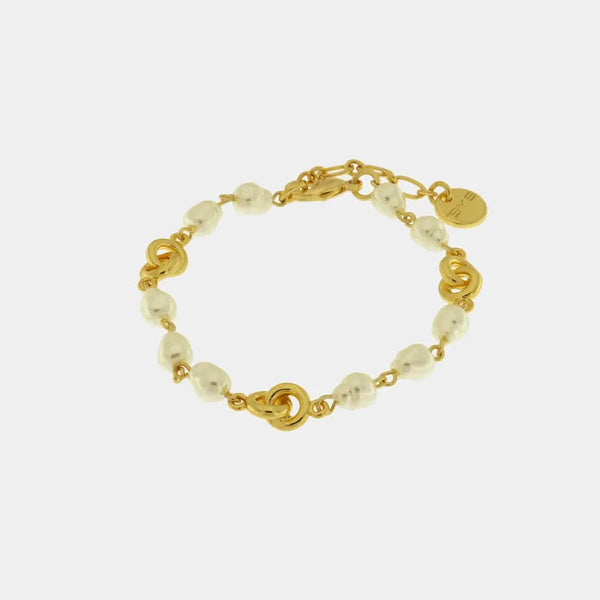 Bracciale in Metallo con perle — collezione palazzo ducale