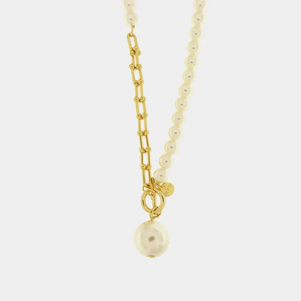 Collana in Metallo con ciondolo centrale a forma di perla — collezione palazzo ducale