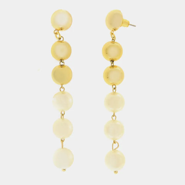 Orecchini in Metallo con perline sfumate — collezione serenissima